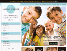 Tablet Screenshot of americanchildcare.com